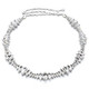 47" Marquise Rhinestone Diamante Silver Waist Belts for Women Fashion Accessory